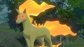 How to Catch the ALPHA RAPIDASH Obsidian Wildlands  Pokemon Legends Arceus [upl. by Nauquf]