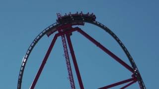 Tallest and Fastest Coaster in Europe  Red Force at Ferrari Land [upl. by Mcintosh]