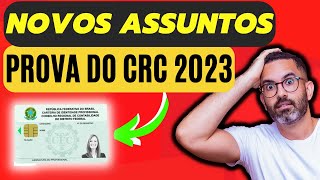 Novos Assuntos DA PROVA DO CRC 2024  SAIBA MAIS [upl. by Thanh271]