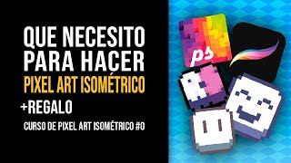 Como EMPEZAR a hacer PIXEL ART ISOMETRICO  REGALO  Curso de Pixel Art Isométrico 0 [upl. by Anihsat]