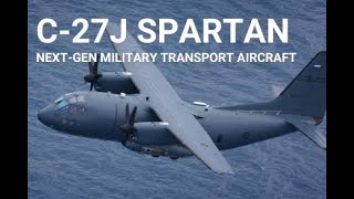 C27J SPARTAN NEXTGENERATION MILITARY TRANSPORT AIRCRAFT C27J Spartan Italy Leonardo [upl. by Ademordna976]