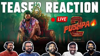 Pushpa 2  The Rule Teaser LIVE REACTION Pushpa 2  The Rule 🔥  Telugu  Allu Arjun  Sukumar [upl. by Amre]