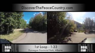 Dunvegan Loop1 Campground  Dunvegan Provincial Park VIDEO [upl. by Strander]