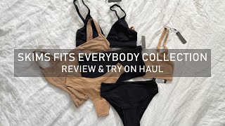 SKIMS Fits Everybody Collection  Unboxing  Try On  JULIA SUH [upl. by Annaili]