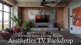 Elevate Your Living Room with Interesting TV Backdrop Design [upl. by Lacee]