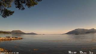 Vigrafjord 20240901 Full Day WeatherCam Timelapse  Vigra Giske Ålesund Norway [upl. by Sayette]