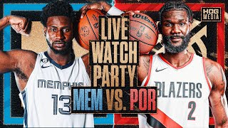 Watch Party  Portland Trail Blazers vs Memphis Grizzlies  LIVE Scoreboard  PlaybyPlay [upl. by Onidranreb267]