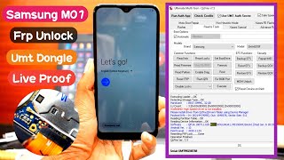 Samsung M01 M015F Frp Unlock By Umt Dongle Latest 2022  Samsung M01 Frp Bypass Umt Dongle 2022 [upl. by Nemlaz]