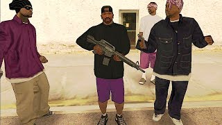 ¿Que pasa si CJ se une a los Ballas en GTA San Andreas [upl. by Israeli]