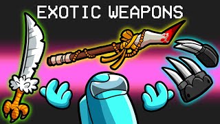 Exotic Weapons in Among Us [upl. by Yekcaj]