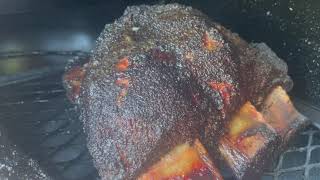 Jirby Cooks Beef Ribs on a Mill Scale 94 Gallon Smoker [upl. by Datnow]