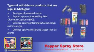 Michigan State Pepper Spray Laws  Whats Legal [upl. by Agna]