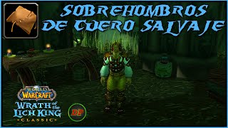 Sobrehombros de Cuero Salvaje🔵 WoW Classic Lich King [upl. by Hgielrak]