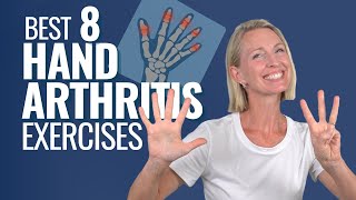 8 Hand Arthritis Exercises for Finger Stiffness and Grip Strength Follow Along Workout [upl. by Lotta280]