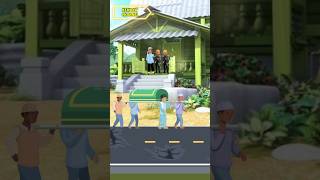 Opah upin ipin meninggoy di tembak shorts fyp video animation [upl. by Sille]