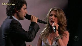 Celine Dion amp Josh Groban Live quotThe Prayerquot HD 720p [upl. by Lledrac501]