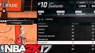 COMO CONSEGUIR 99 EN CUATRO ATRIBUTOS EN UNA PRACTICA  NBA 2K17 [upl. by Dunn505]