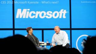 Microsoft Steve Ballmer CES 2012 Final Keynote  Whats next [upl. by Goer]