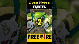 Over Hyped Emotes 🥰 in Free Fire shorts shortsfeed freefireclips garenafreefire [upl. by Eesdnyl]