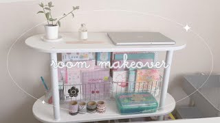 room makeover｜韓国インテリアに模様替え🤍｜棚に植物・文具・本をディスプレイ｜ヴィンテージサンリオ🩵【大人かわいい一人暮らし】 [upl. by Giesecke]