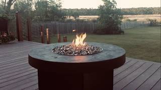 Savanna Oriflamme Gas Fire Table Customer View [upl. by Piwowar338]