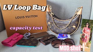 LV Loop bag whats fitcapacity MOD shot 3 way mix amp match Louis Vuitton whats in my bag [upl. by Toffey560]