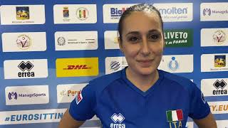 Europei femminili di sitting volley la soddisfazione di Giulia Aringhieri dopo ItaliaUngheria 30 [upl. by Noemi]