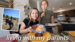 a day in my life living with my parents  cleaning shopping tacos [upl. by Enelym975]