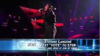 Stefano Langone  When a Man Loves a Woman  American Idol Top 9  040611 [upl. by Sperry453]