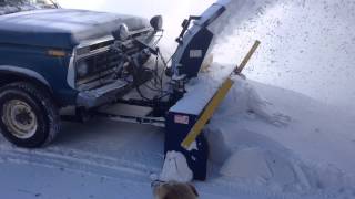 TRUCK MOUNTED SNOW BLOWER IN ACTION1 [upl. by Cart47]