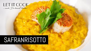 Safran Risotto mit gebratenen Jakobsmuscheln [upl. by Carmon]