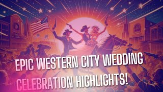 Epic Western City Wedding Celebration Highlights [upl. by Ahseinet]