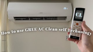 Self Clean GREE AC Technology Step by Step Process [upl. by Jarlath]