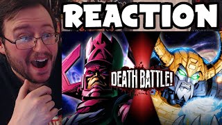 Gors quotDEATH BATTLEquot Galactus VS Unicron Marvel Comics VS Transformers REACTION [upl. by Acilegna]