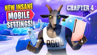 Best MOBILE Settings Sensitivity FPS Color Blind And More For Fortnite Chapter 4 [upl. by Roxane]