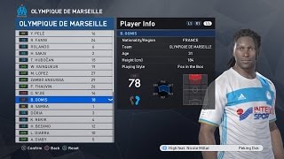 Olympique Marseille PES 2017 squad and faces [upl. by Heater]