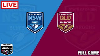 New South Wales vs Queensland Live Stream  Blues vs Maroons  2024 Ampol State of Origin Full Game [upl. by Aunson]