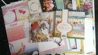 Haul Filofax Paper Bo Bunny Calendar Girl Collection [upl. by Firehs]