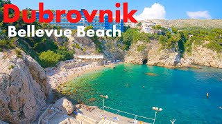 Dubrovnik Croatia 🇭🇷 4K Bellevue Beach Walking Tour 2022 [upl. by Violet]