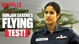 Janhvi Kapoor Takes the DO OR DIE Flying Test in GunjanSaxena  Netflix India [upl. by Tyree]