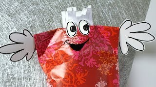 DIY Papier EngelVerpackung  Angel Gift Wrapping made of paper [upl. by Pfeffer]