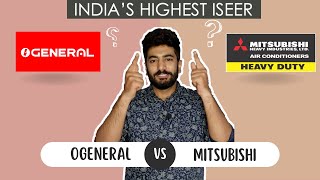 Ogeneral vs Mitsubishi  Inverter AC  Biggest comparison of best AC in India [upl. by Nikola]