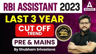 RBI Assistant Cut Off 2022  RBI Assistant Last 3 Year Cut Off Trend Pre amp Mains [upl. by Phylis]