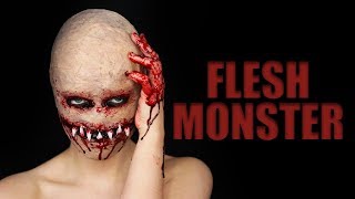 FLESH MONSTER Halloween SFX Makeup Tutorial [upl. by Caughey124]