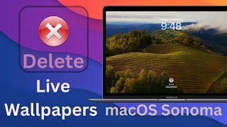 How to Delete Sonomas Live Wallpapers [upl. by Minni]