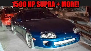 The MOST INSANE Street Racing in TEXAS 1500hp SUPRA Twin Turbo Hellcat and MORE [upl. by Annetta599]