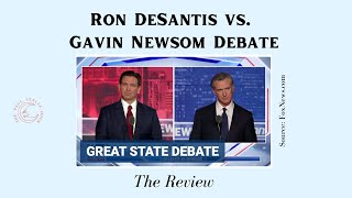 Ron DeSantis vs Gavin Newsom Debate – The Review [upl. by Ahsekam]