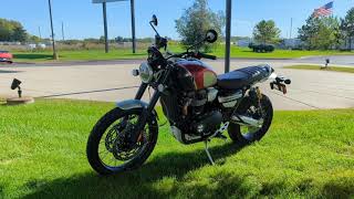 The 2022 Triumph Scrambler 1200 XC Goldline Edition  Machine Of The Week [upl. by Dwayne900]