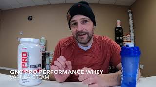 Review GNC Pro Performance Whey Vanilla Cream [upl. by Oza641]