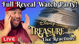 🔴 WATCH PARTY Disney Treasure Full Reveal Live Reactions Lets Talk Disney Cruising [upl. by Pradeep]